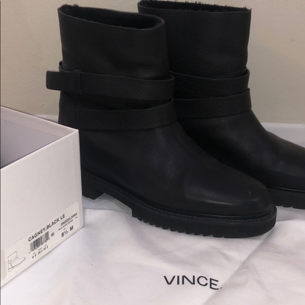 Vince Cagney Moto Boot- US 8.5